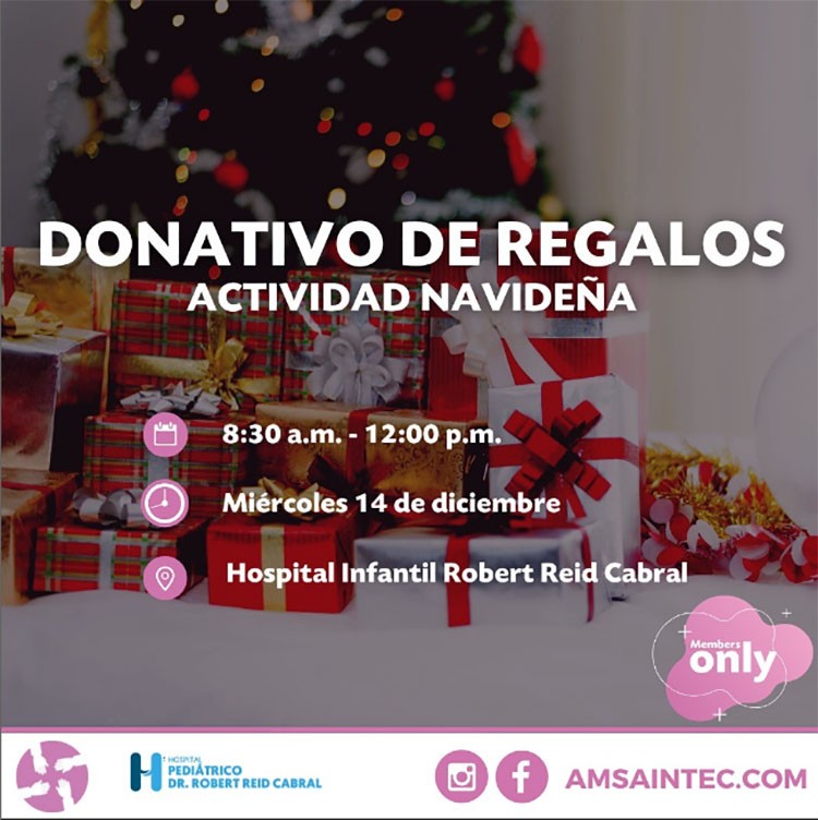 AMSA-INTEC donará juguetes a niños ingresados en el Reid Cabral