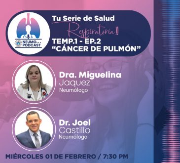 Sociedad de Neumología presenta hoy el segundo episodio de su podcast oficial