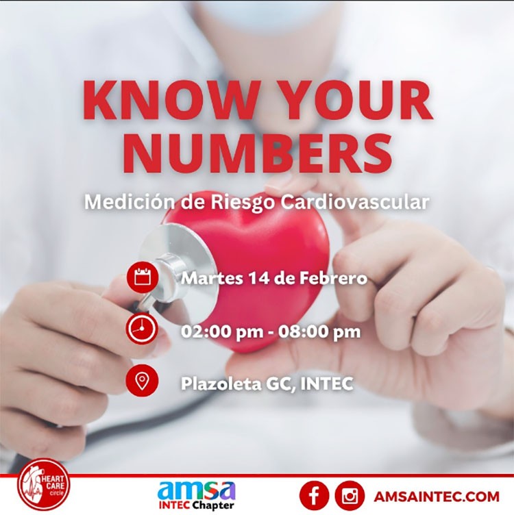 AMSA-INTEC invita a jornada de medición del riesgo cardiovascular AMSA-INTEC invita a jornada de medición del riesgo cardiovascular