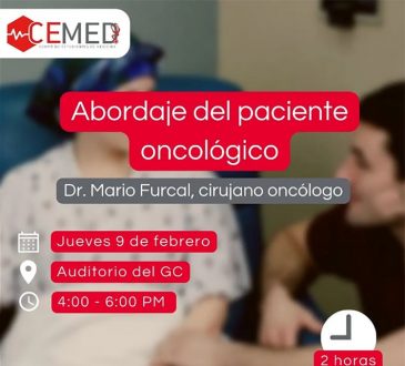 CEMED-INTEC invita a charla sobre abordaje del paciente oncológico