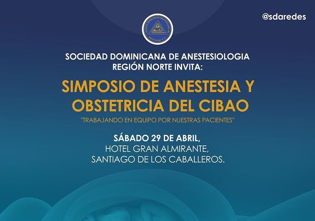 SDA invita al Simposio de Anestesia y Obstetricia del Cibao el próximo 29 de abril