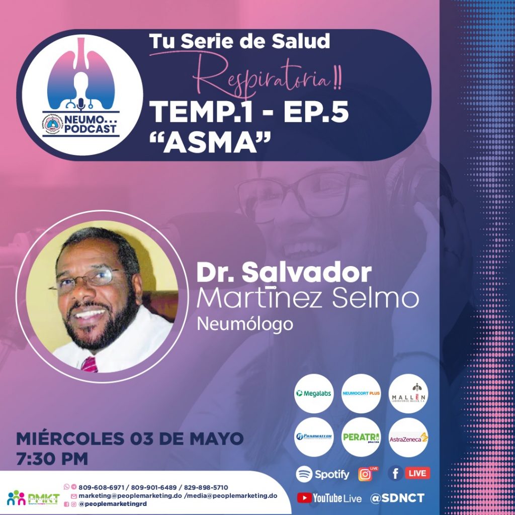 SDNCT conversará sobre el asma en el quinto episodio de su podcast SDNCT conversará sobre el asma en el quinto episodio de su podcast