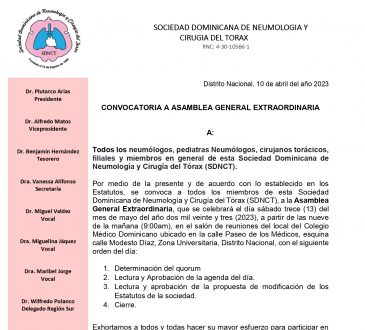 SDNCT convoca a sus miembros a una asamblea extraordinaria para el 13 de mayo