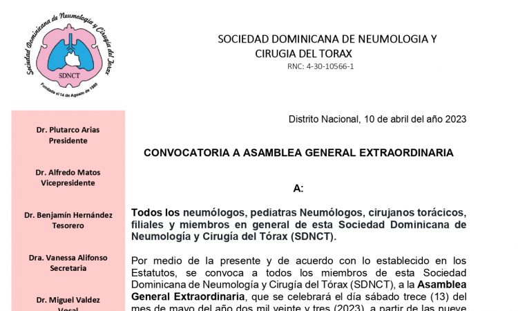 SDNCT convoca a sus miembros a una asamblea extraordinaria para el 13 de mayo SDNCT convoca a sus miembros a una asamblea extraordinaria para el 13 de mayo