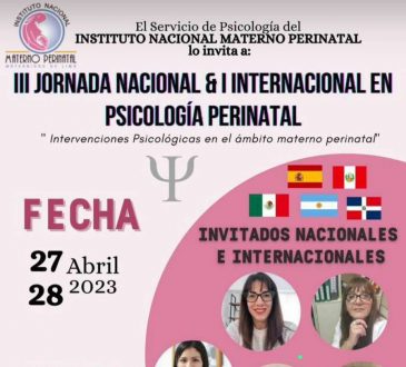 Instituto Materno Perinatal invita a su III Jornada nacional e internacional