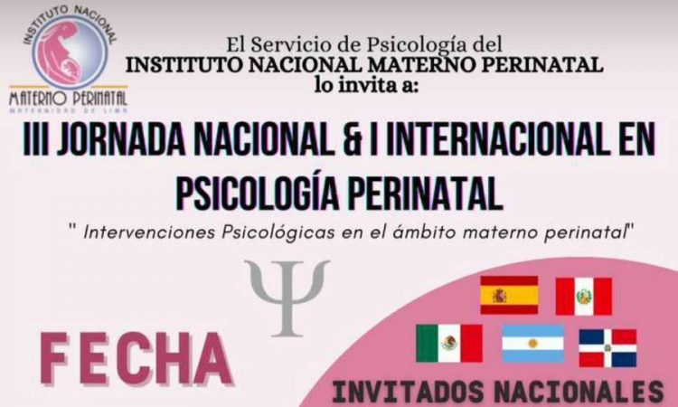Instituto Materno Perinatal invita a su III Jornada nacional e internacional