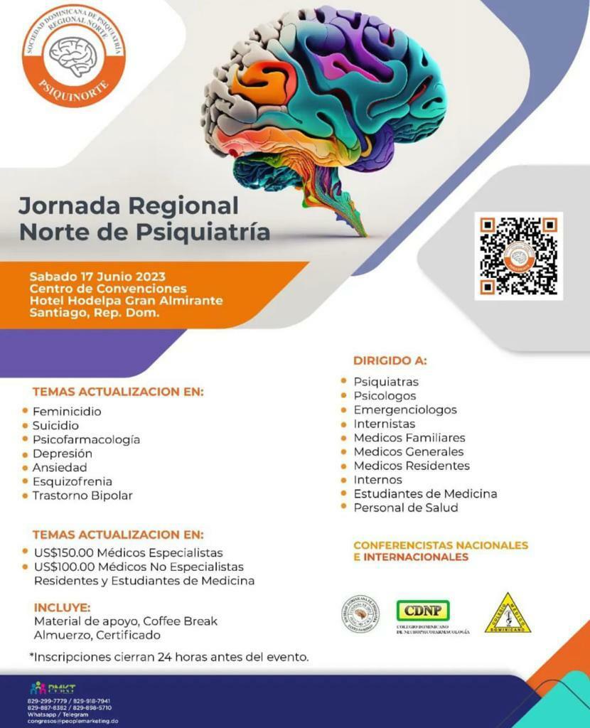 Filial Norte de la Sociedad de Psiquiatría invitan a su Jornada Regional Filial Norte de la Sociedad de Psiquiatría invitan a su Jornada Regional