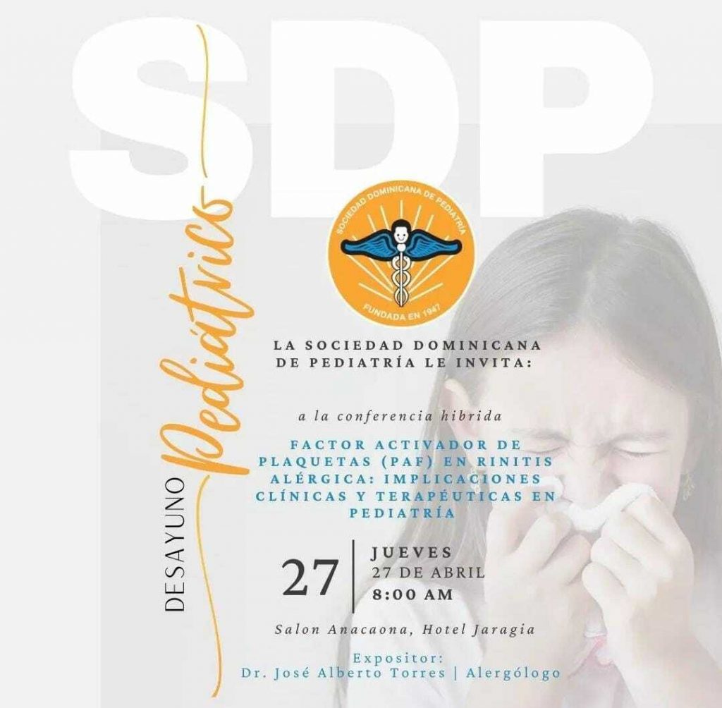 Pediatras invitan a desayuno conferencia sobre la rinitis alérgica