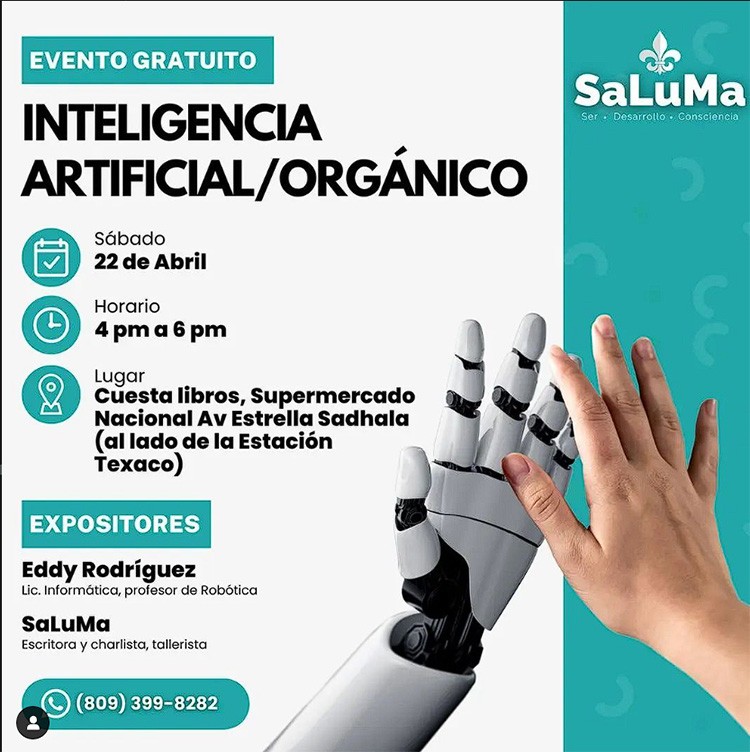 SaLuMa Holístico invita a la charla gratuita ‘Inteligencia artificial/orgánico’ SaLuMa Holístico invita a la charla gratuita ‘Inteligencia artificial/orgánico’