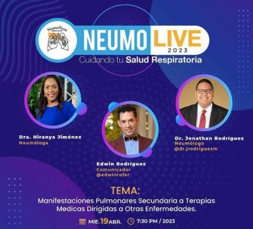 NEUMONORTE invita a su live sobre manifestaciones pulmonares secundarias a terapias