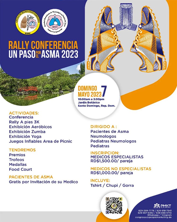 Neumólogos realizarán rally conferencia para cerrar su ‘Semana del Asma’