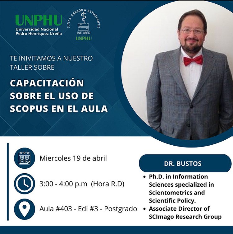 ¿Conoces la plataforma Scopus? JAEMED-UNPHU explica cómo utilizarla en el aula ¿Conoces la plataforma Scopus? JAEMED-UNPHU explica cómo utilizarla en el aula de clases
