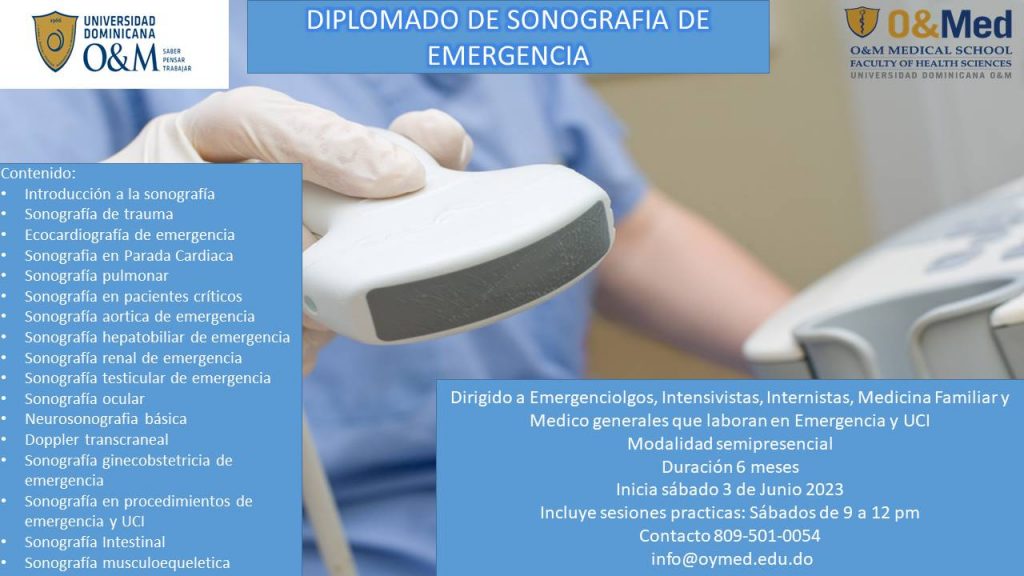 O&Med abre inscripciones para su diplomado de sonografía de emergencia O&Med abre inscripciones para su curso de sonografía de emergencia