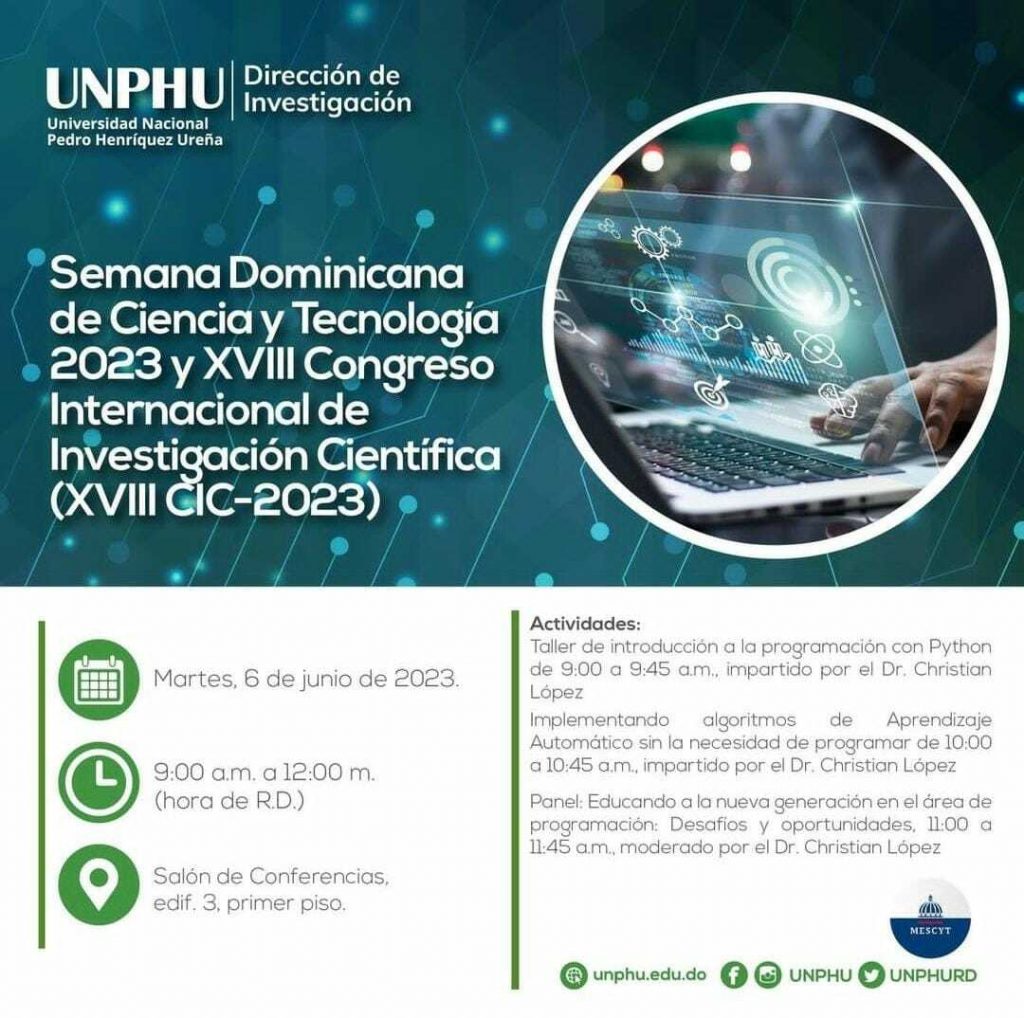 UNPHU invita a su ‘Semana Dominicana de Ciencia y Tecnología’ UNPHU invita a su ‘Semana Dominicana de Ciencia y Tecnología’