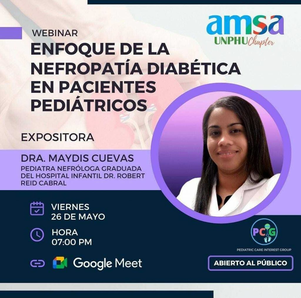 AMSA UNPHU invita a webinar sobre nefropatía diabética AMSA UNPHU invita a webinar sobre nefropatía diabética