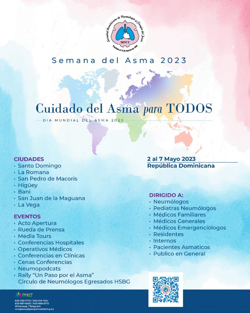 Sociedad de Neumología inicia este martes la agenda de su 'Semana del Asma'