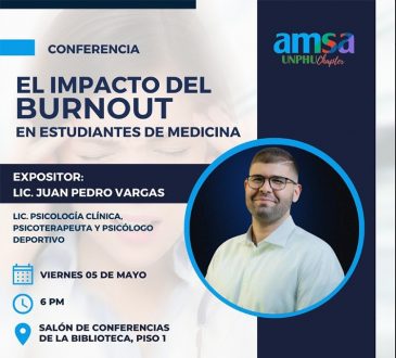 AMSA UNPHU invita a conferencia sobre el impacto del Burnout en estudiantes de medicina