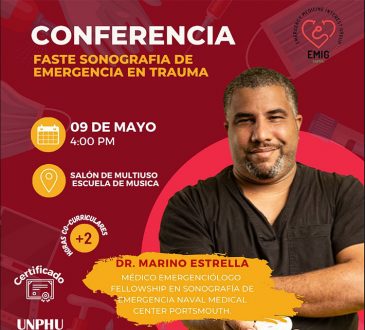 EMIG UNPHU invita a la conferencia ‘FASTE Sonografía de emergencia en trauma’