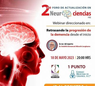 CONAMEGE invita a webinar sobre la progresión de la demencia