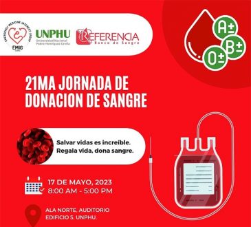EMIG UNPHU realizará jornada de donación sanguínea este miércoles