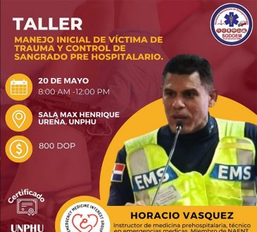 EMIG-UNPHU capacitará sobre el manejo de trauma y control de sangrado pre hospitalario