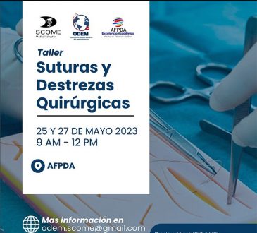 ODEM realizará taller de suturas y destrezas quirúrgicas