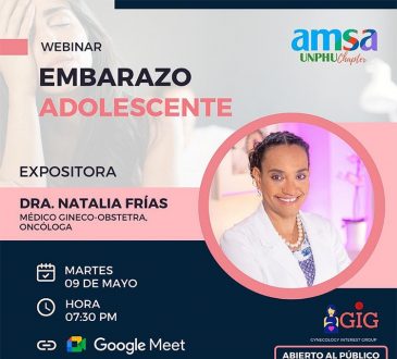 AMSA UNPHU disertará sobre el embarazo adolescente este martes