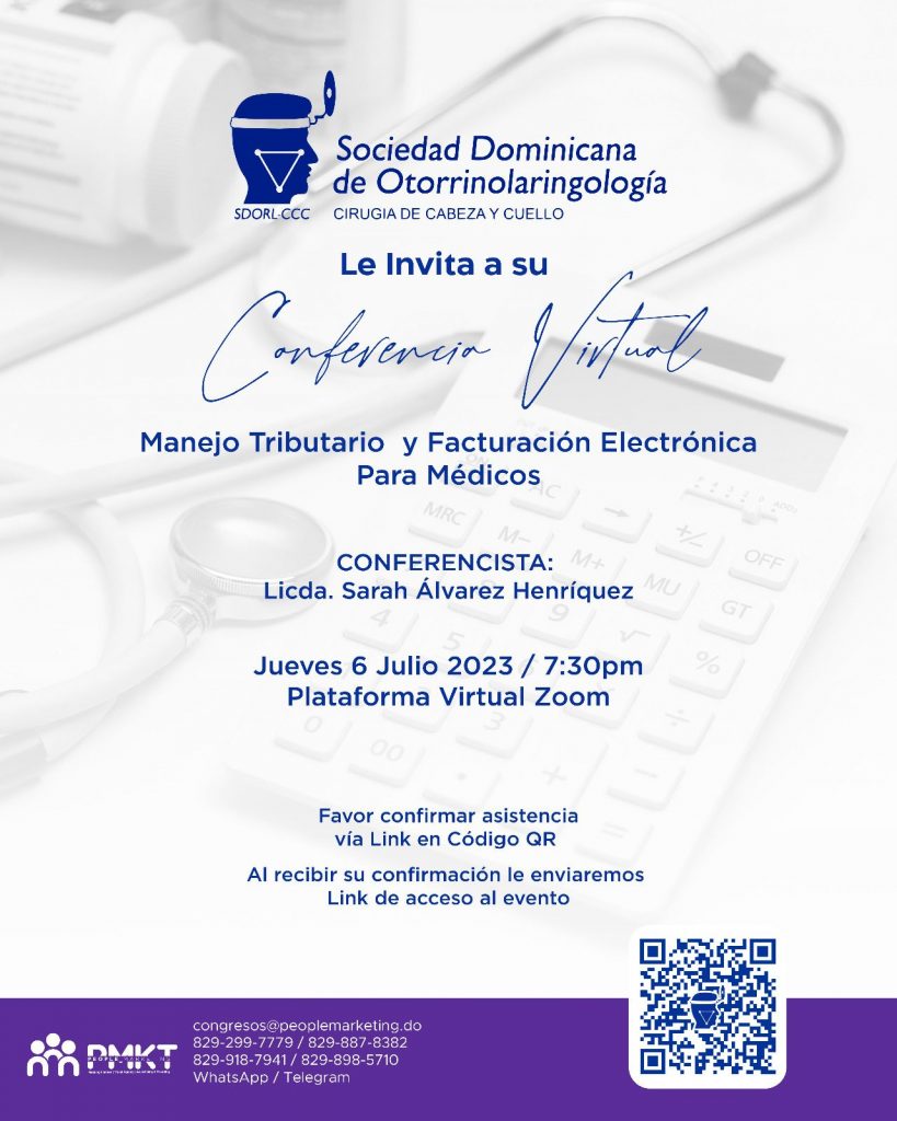 Sociedad de Otorrino invita a conferencia sobre manejo tributario en el sector salud Sociedad de Otorrino invita a conferencia sobre manejo tributario en el sector salud