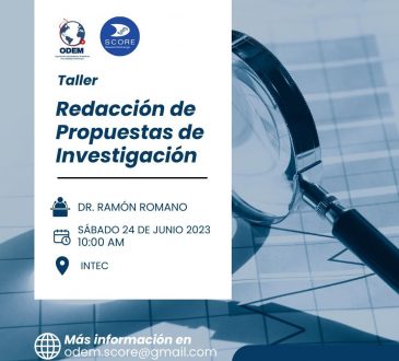 ODEM realizará taller de propuestas de investigación