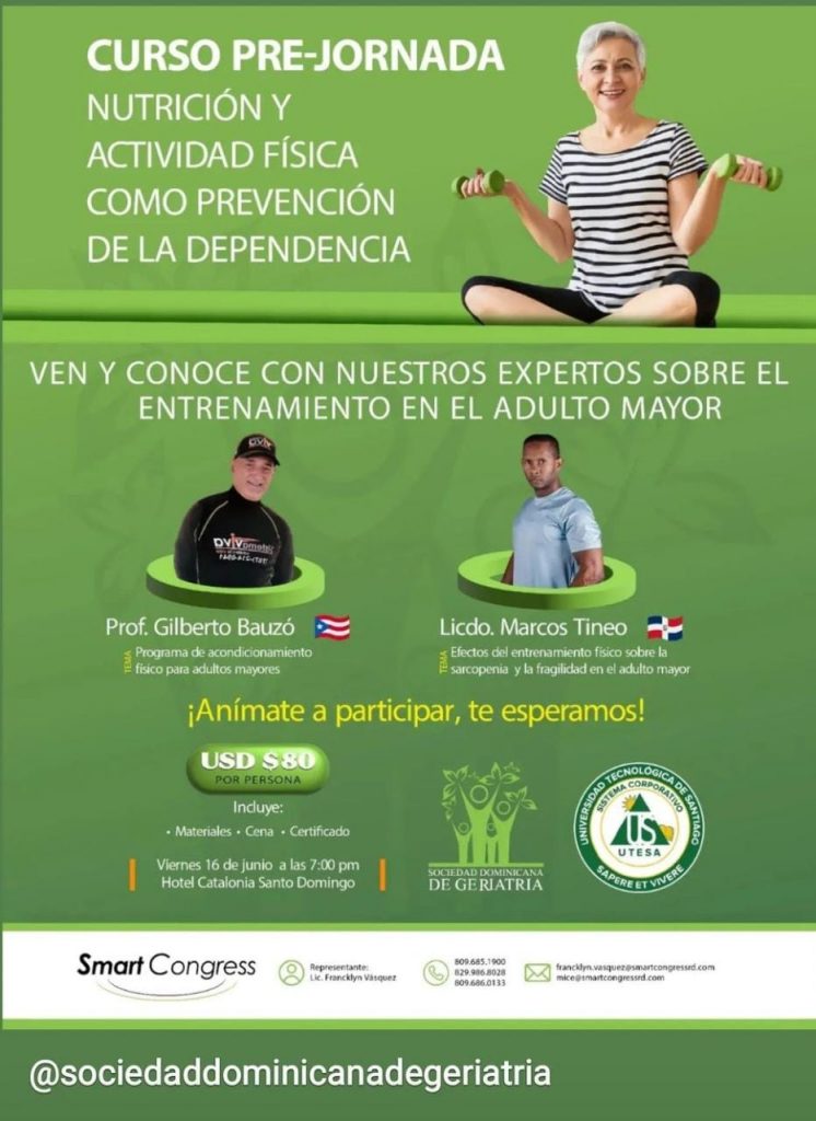 Geriatras invitan a su curso pre-jornada el próximo 16 de junio Geriatras invitan a su curso pre-jornada