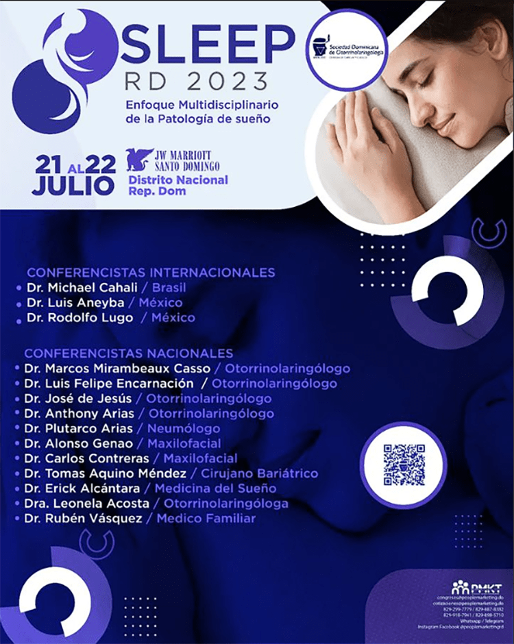 Otorrinos invitan a su Congreso Dominicano del Sueño SLEEP RD 2023