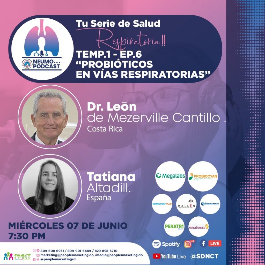 SDNCT conversará sobre probióticos en vías respiratorias en su podcast