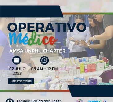 AMSA-UNPHU realizará operativo médico el próximo 02 de julio