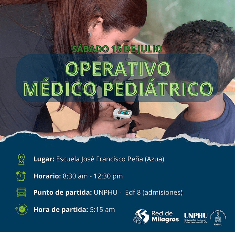 JAEMED UNPHU realizará operativo médico pediátrico en Azua
