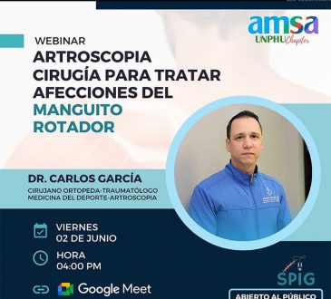 AMSA-UNPHU invita a webinar sobre artroscopia este viernes