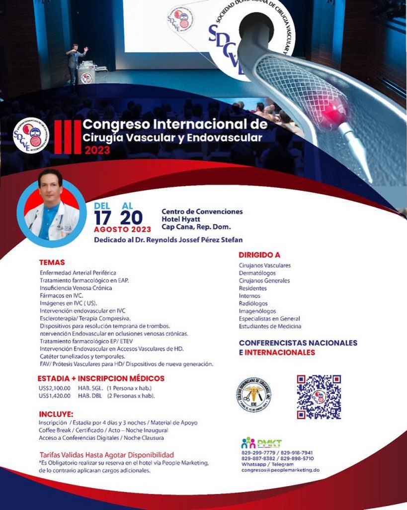 SDCVE invita a su Congreso Internacional de Cirugía Vascular y Endovascular