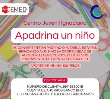 CEMED-INTEC invita a colaborar con el Centro Juvenil Ignaciano