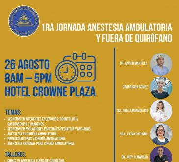 SDA invita a su Jornada Anestesia Ambulatoria y Fuera de Quirófano