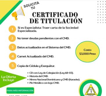 CMD invita a aprovechar oferta en certificados de titulación