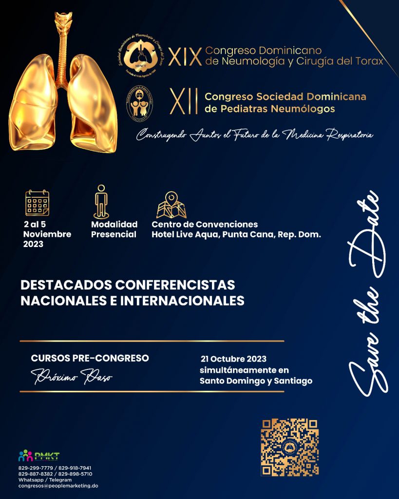 Neumólogos invitan a su XVIII Congreso Dominicano