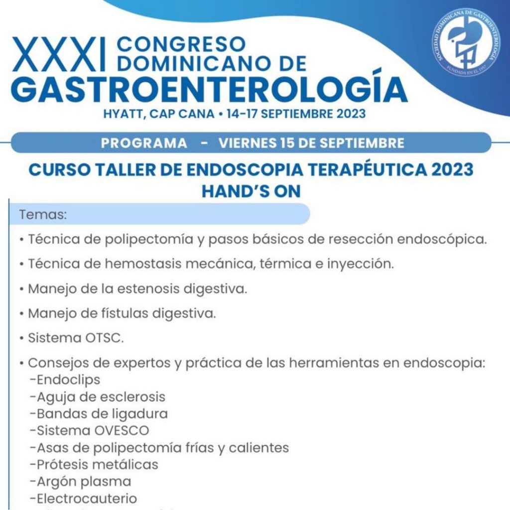 SODOGASTRO invita a inscribirse en su Taller de Endoscopia Terapéutica