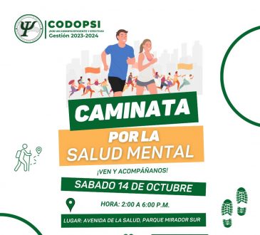 CODOPSI invita a su caminata por la salud mental