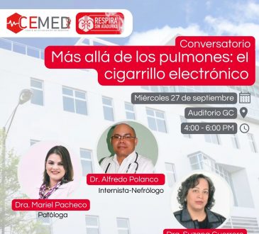 CEMED-INTEC invita a charla sobre el impacto de los cigarrillos electrónicos