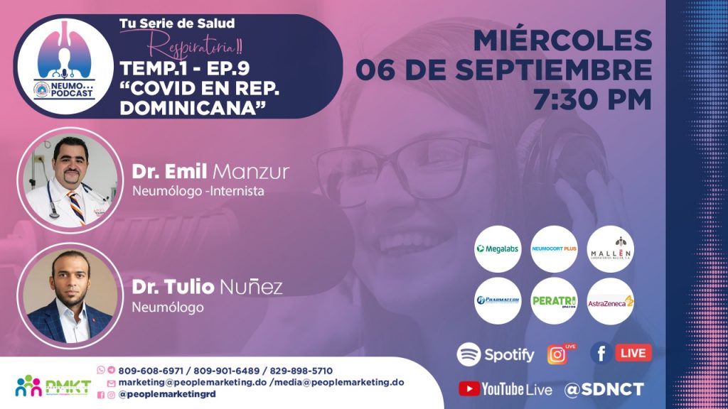 Neumólogos conversarán sobre la actualidad del covid-19 en el país este miércoles en su 'Neumopodcast' Neumólogos conversarán sobre la actualidad del covid-19 en el país este miércoles en su 'Neumopodcast'