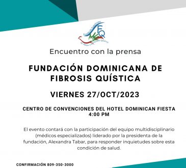 Fundación Dominicana de Fibrosis Quística realizará encuentro con la prensa