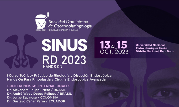 Otorrinos comienzan este viernes la 1.ª edición del Curso SINUS RD 2023
