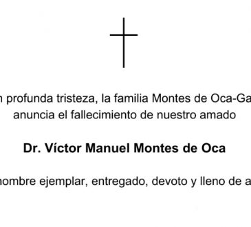 Gremio gineco obstétrico lamenta fallecimiento del Dr. Víctor Manuel Montes de Oca