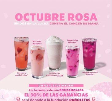 Fundación Pañoleta y Starbucks invitan a sumarse a la lucha contra el cáncer de mama