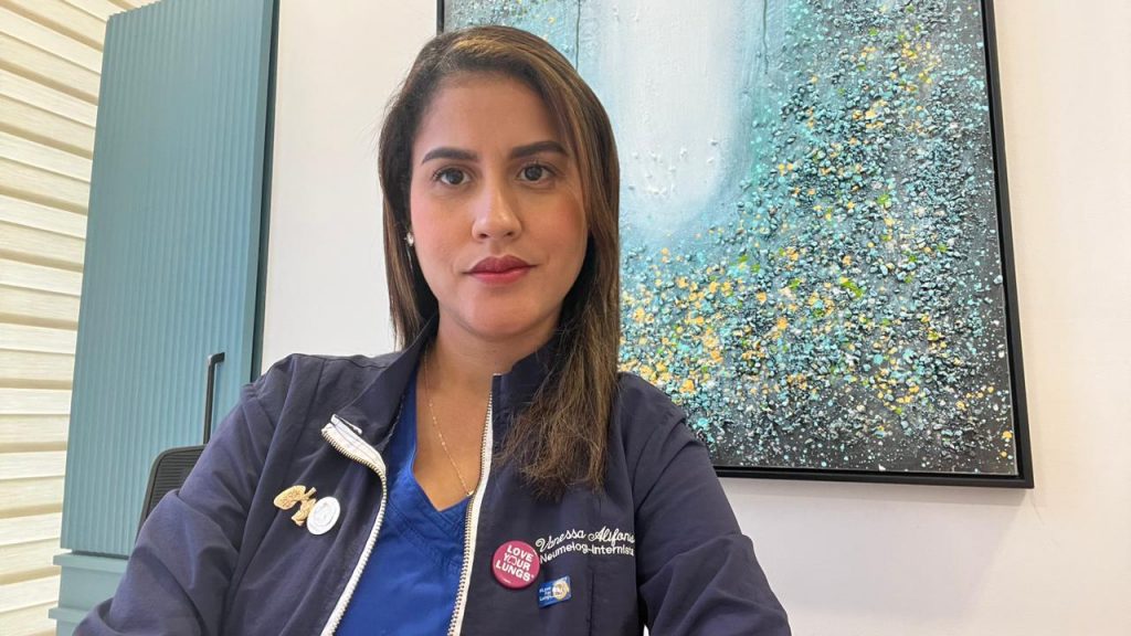 Neumóloga del Moscoso Puello destaca principales síntomas del Cáncer de Pulmón Dra. Vanessa Alifonso