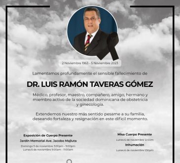 SDOG lamentó fallecimiento del Dr. Luis Ramón Taveras